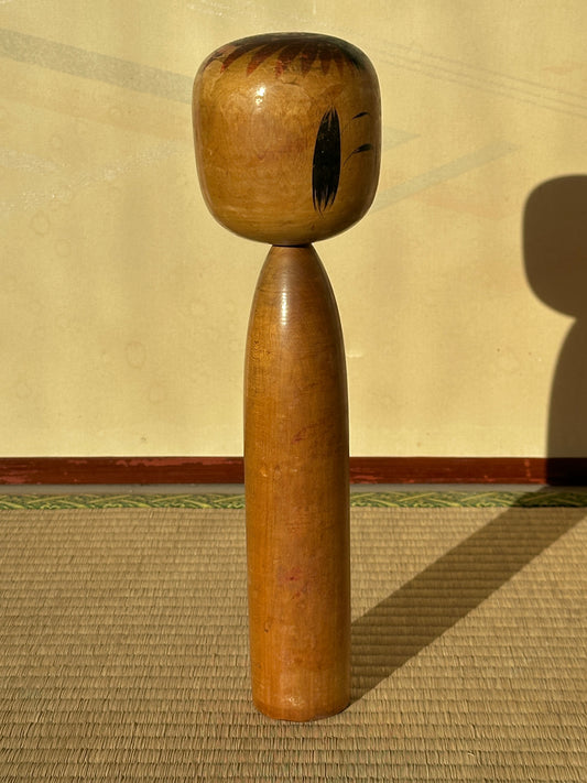 Vintage Kokeshi Doll — Togatta, 33.5 cm