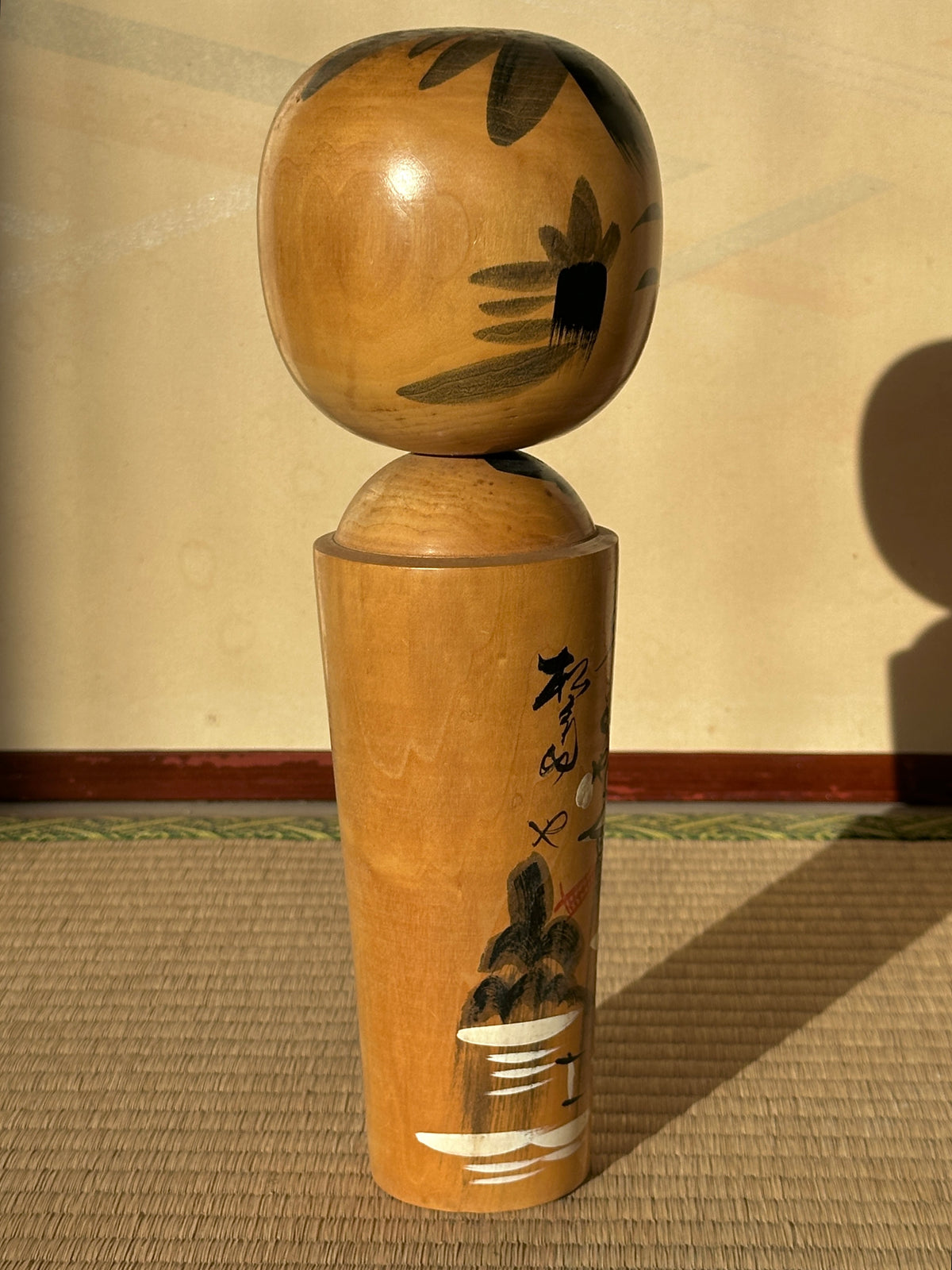 Vintage Kokeshi Doll — Matsushima Landscape, 30 cm