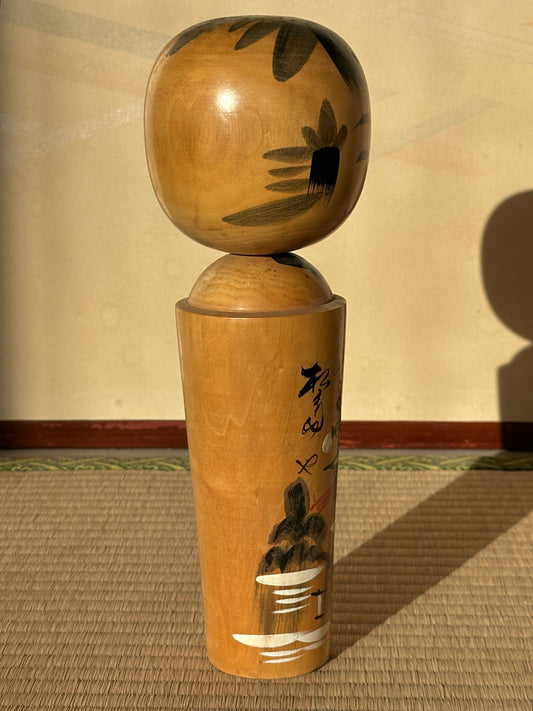Vintage Kokeshi Doll — Matsushima Landscape, 30 cm