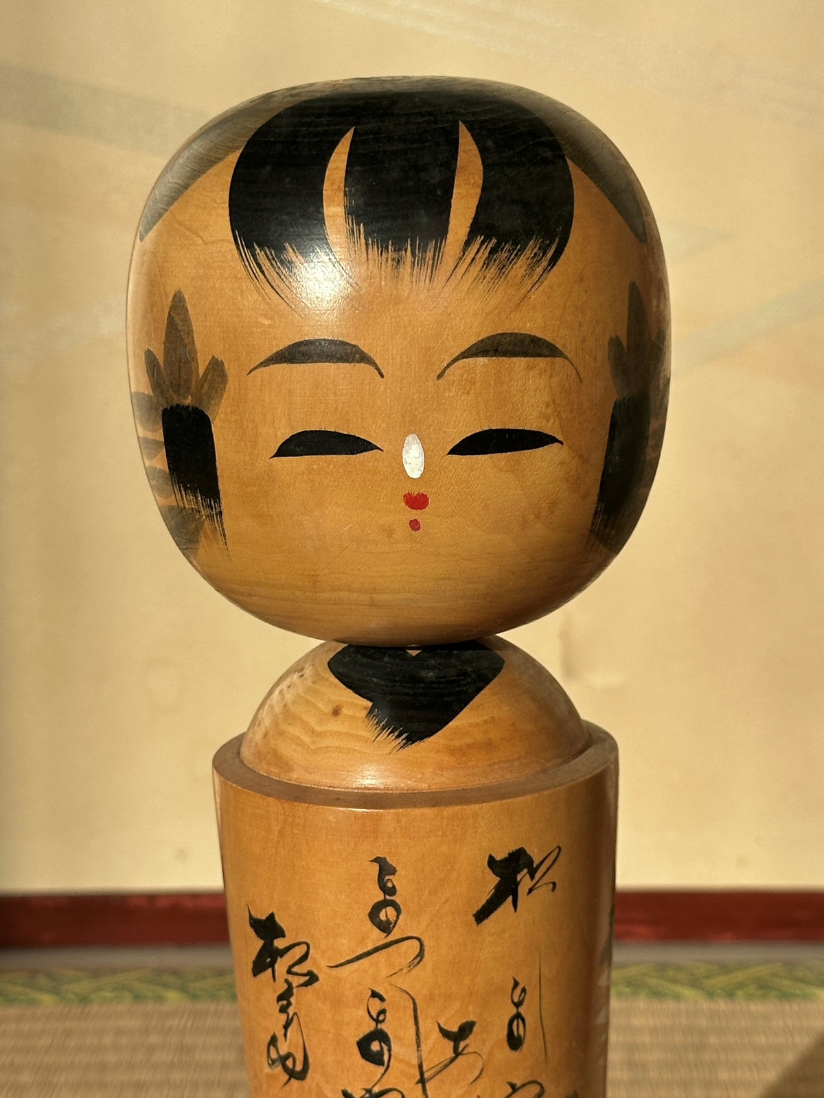 Vintage Kokeshi Doll — Matsushima Landscape, 30 cm