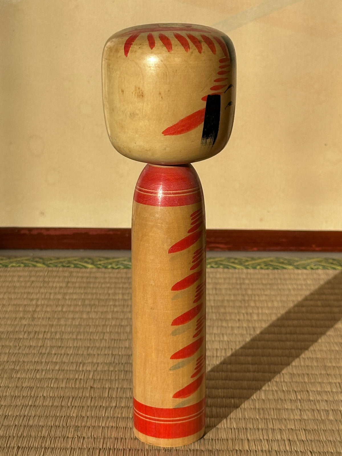 Vintage Kokeshi Doll — Togatta, 24 cm