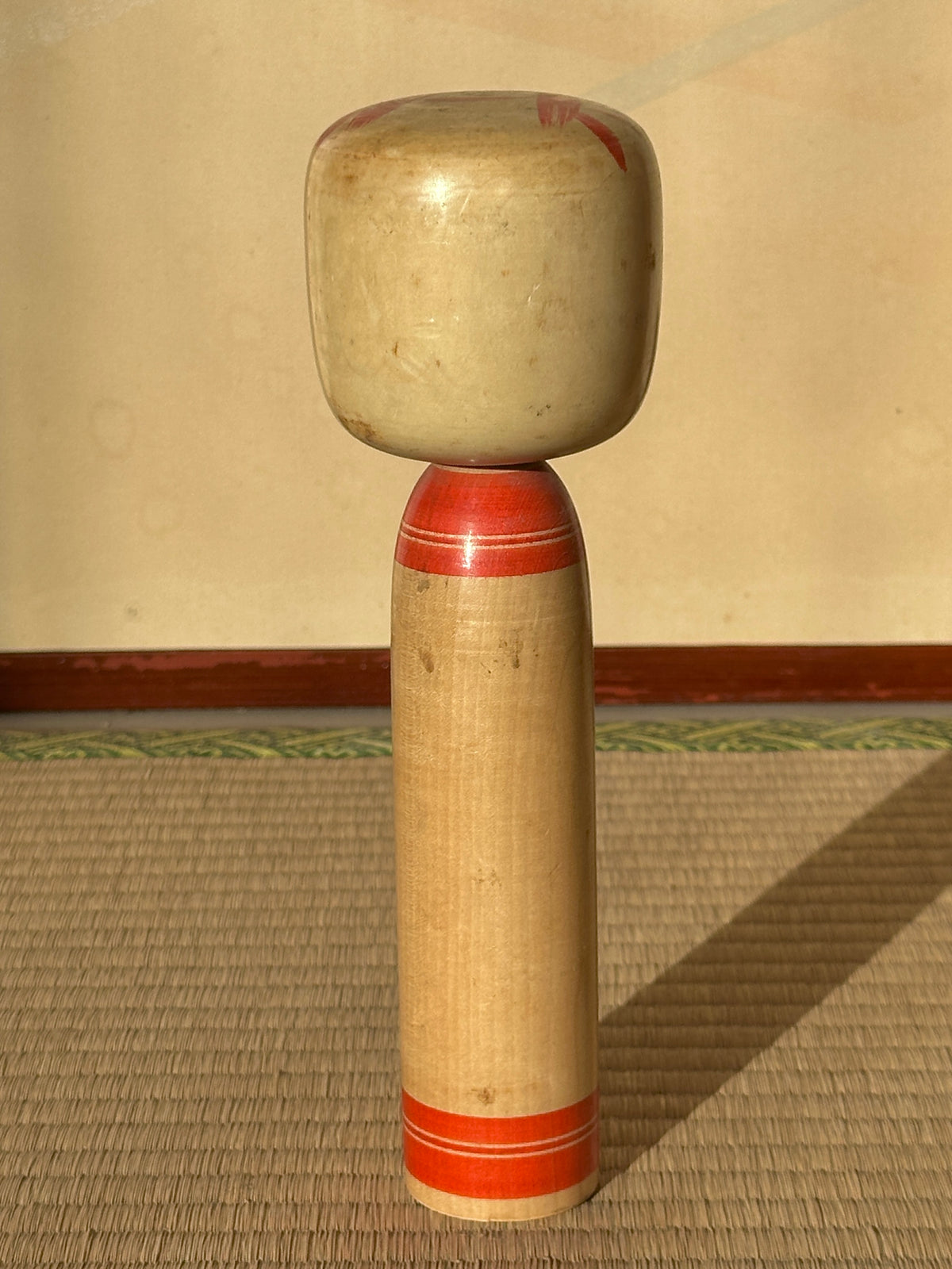 Vintage Kokeshi Doll — Togatta, 24 cm