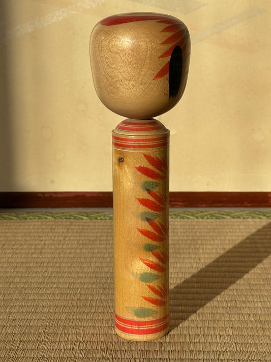 Vintage Kokeshi Doll — Togatta, 25 cm