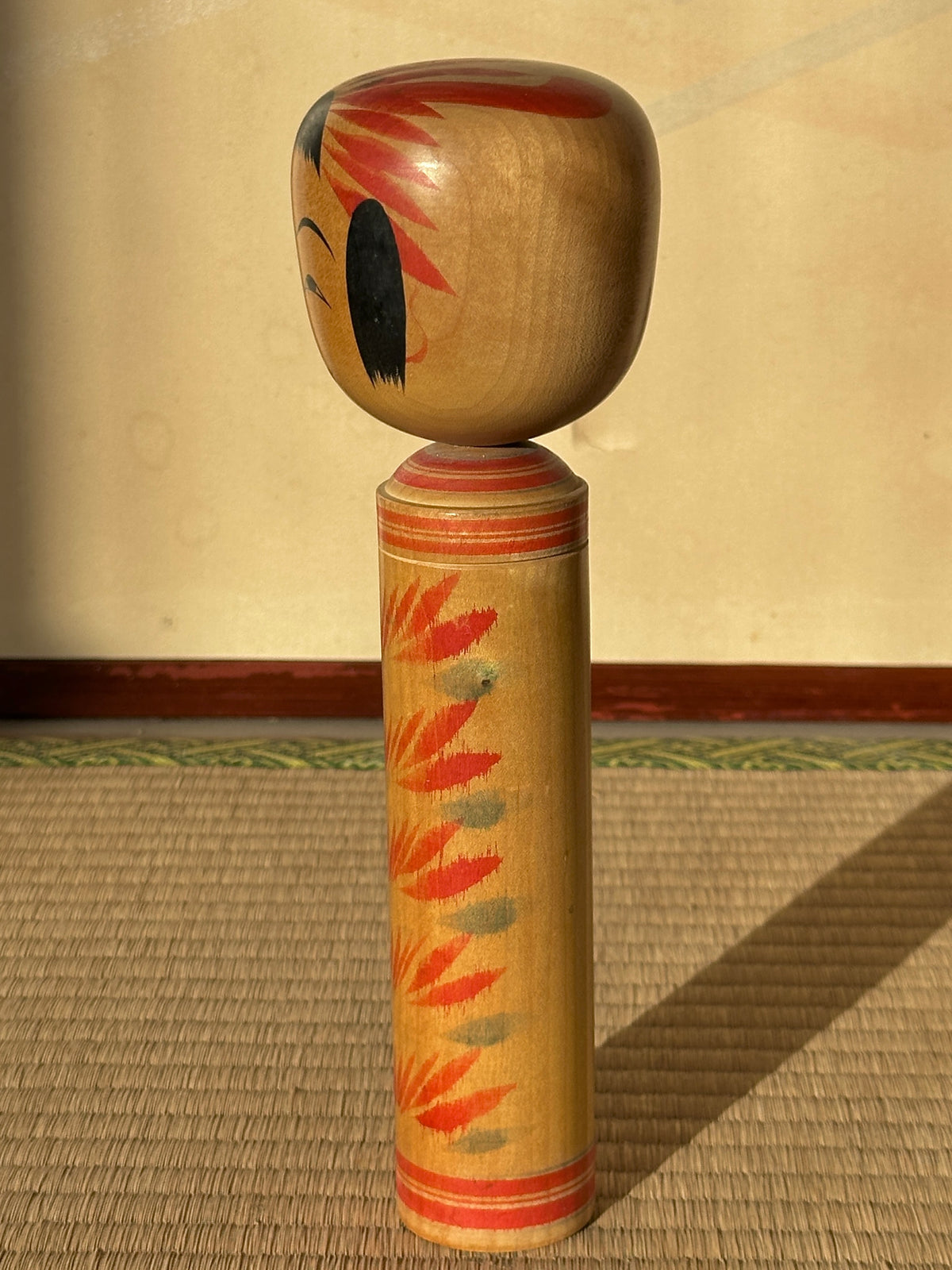 Vintage Kokeshi Doll — Togatta, 25 cm