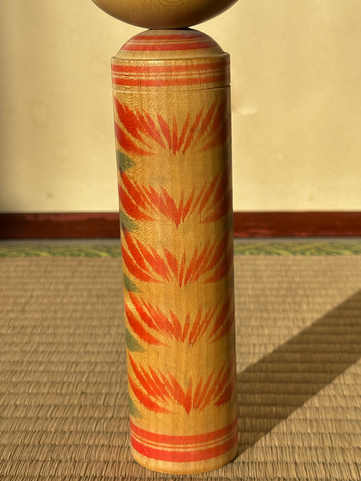 Vintage Kokeshi Doll — Togatta, 25 cm