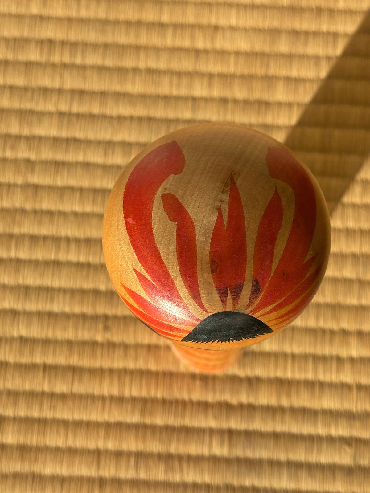 Vintage Kokeshi Doll — Togatta, 25 cm