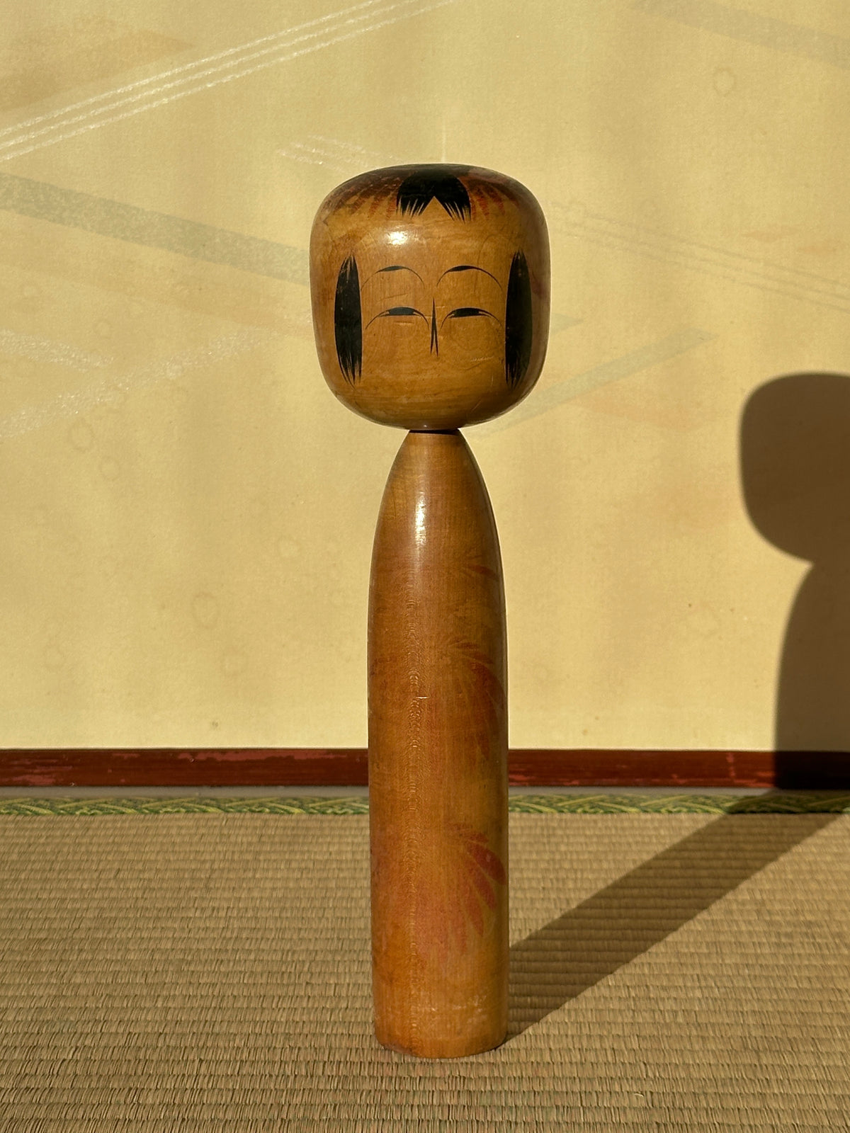 Vintage Kokeshi Doll — Togatta, 33.5 cm