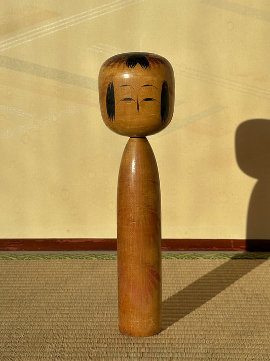 Vintage Kokeshi Doll — Togatta, 33.5 cm