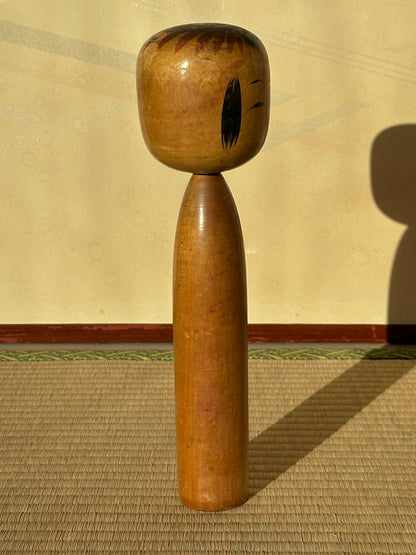 Vintage Kokeshi Doll — Togatta, 33.5 cm