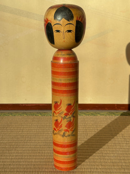 Vintage Kokeshi Doll — Togatta, 32 cm