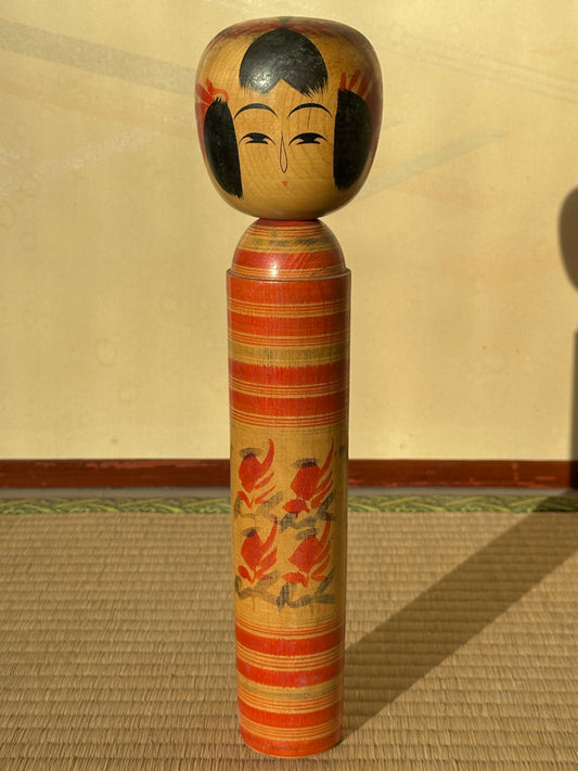 Vintage Kokeshi Doll — Togatta, 32 cm