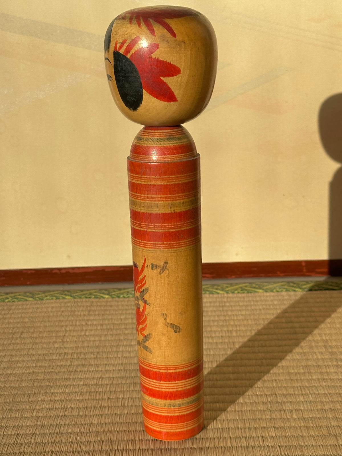 Vintage Kokeshi Doll — Togatta, 32 cm