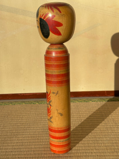 Vintage Kokeshi Doll — Togatta, 32 cm