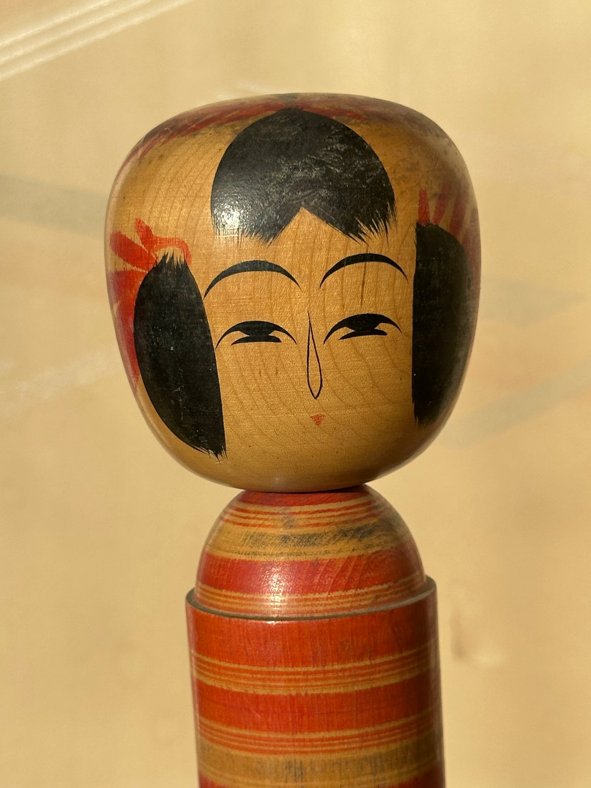 Vintage Kokeshi Doll — Togatta, 32 cm
