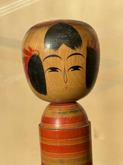 Vintage Kokeshi Doll — Togatta, 32 cm