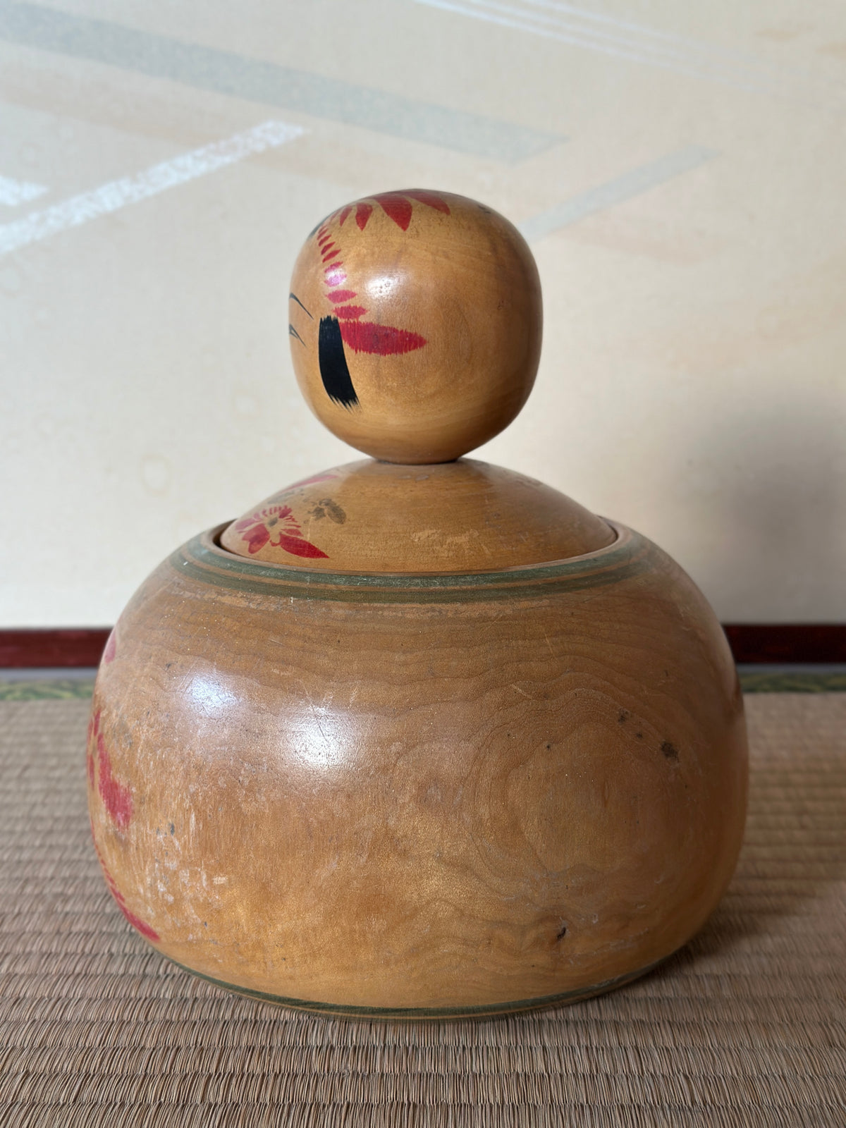 Vintage Kokeshi Doll — Ejiko, 23 cm