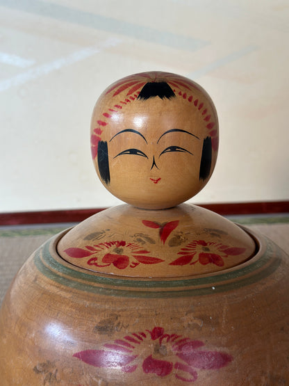 Vintage Kokeshi Doll — Ejiko, 23 cm